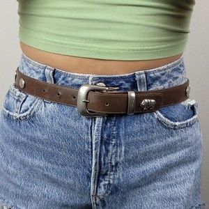 VTG Paul Harris Brown Southwestern Belt Sz S  Rodeo Western